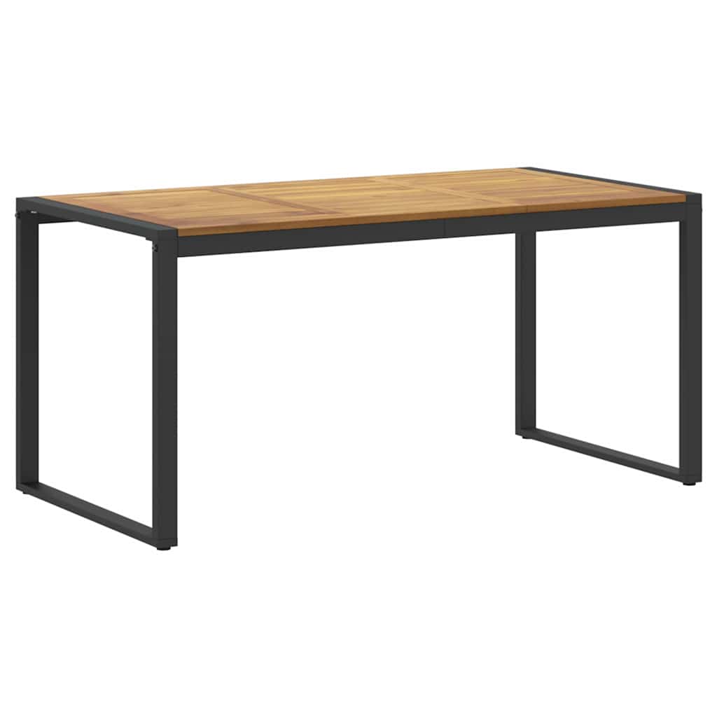 Garten Essgruppe 7 pcs Schwarz Massivholz Akazie