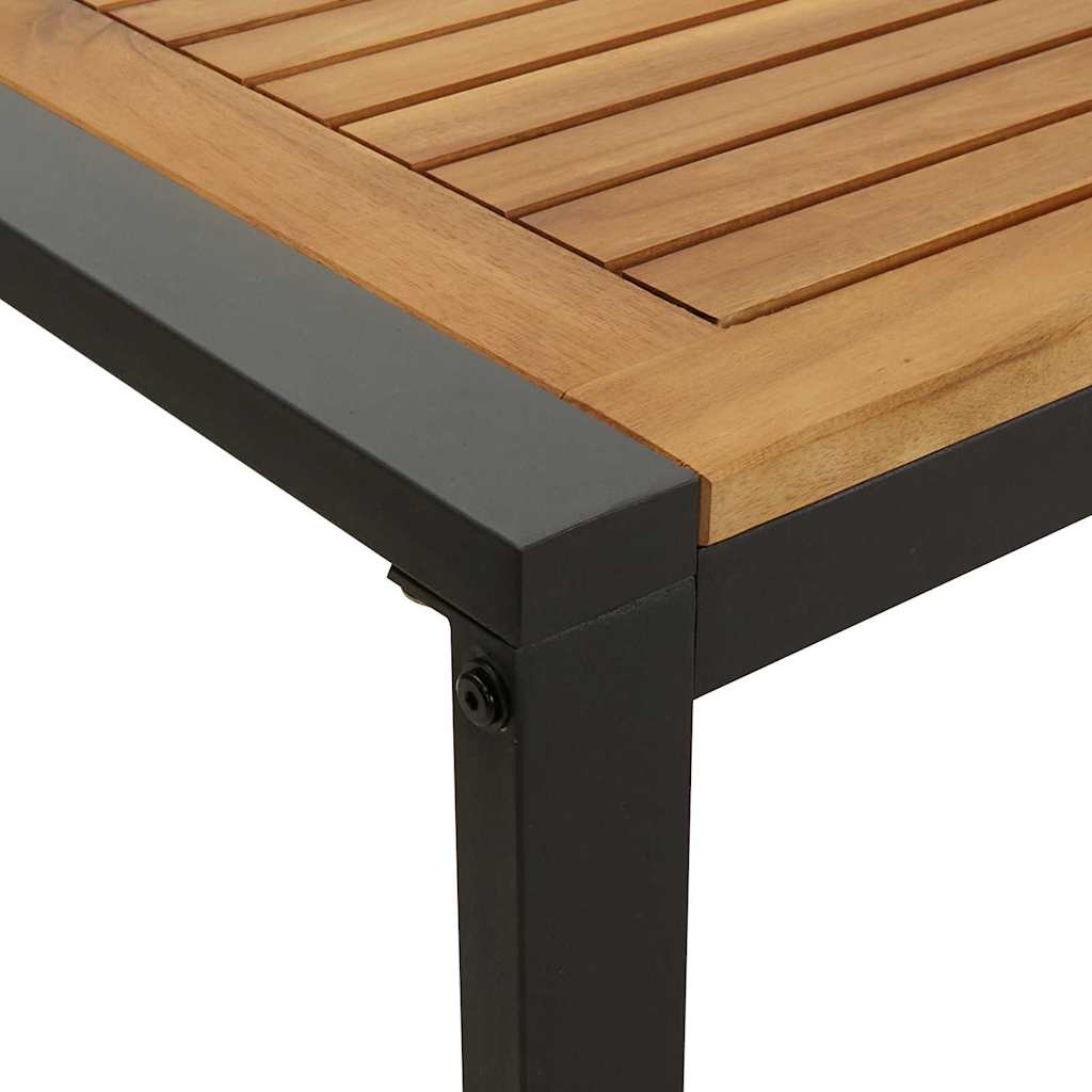 Garten Essgruppe 5 pcs Schwarz Massivholz Akazie