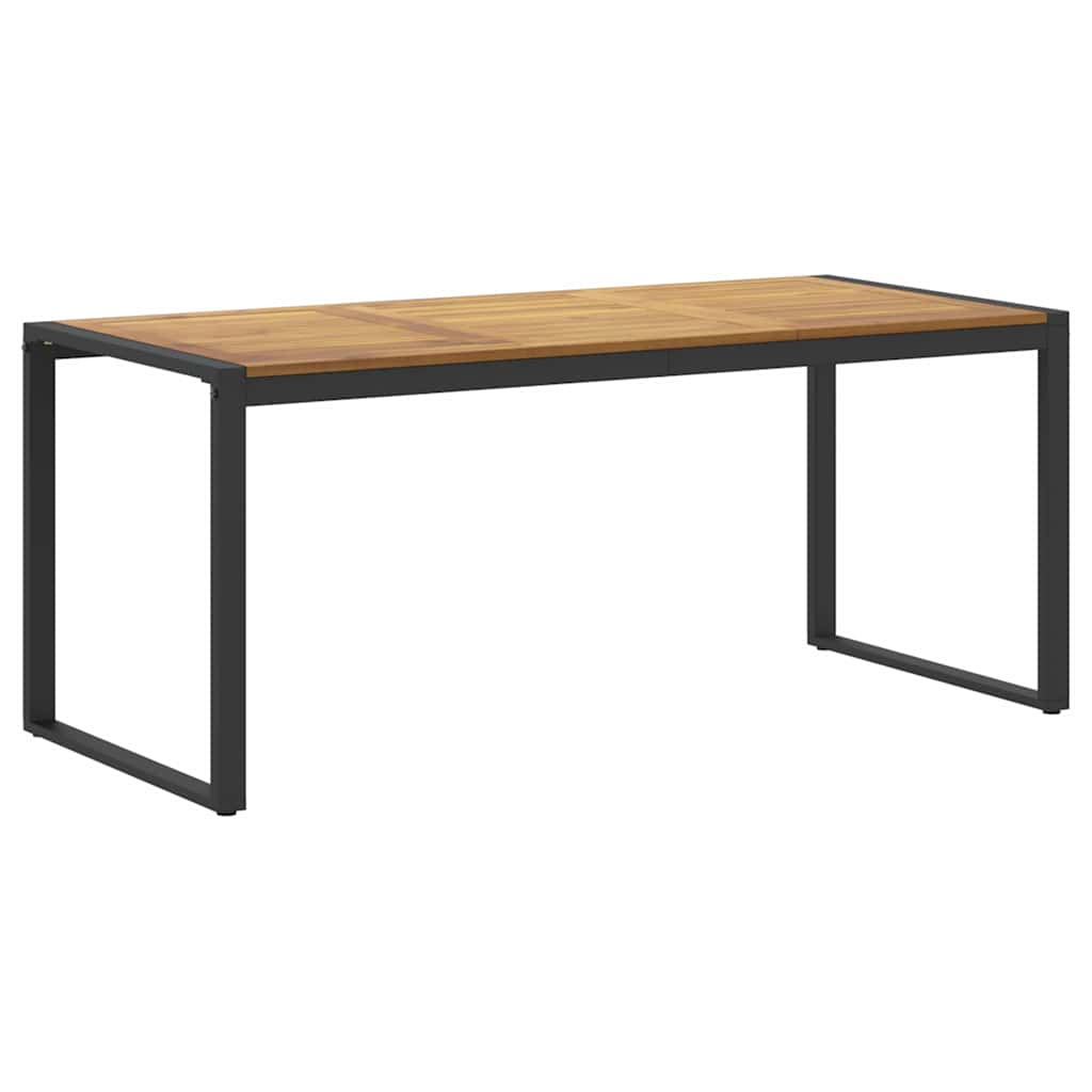 Garten Essgruppe 7 pcs Schwarz Massivholz Akazie