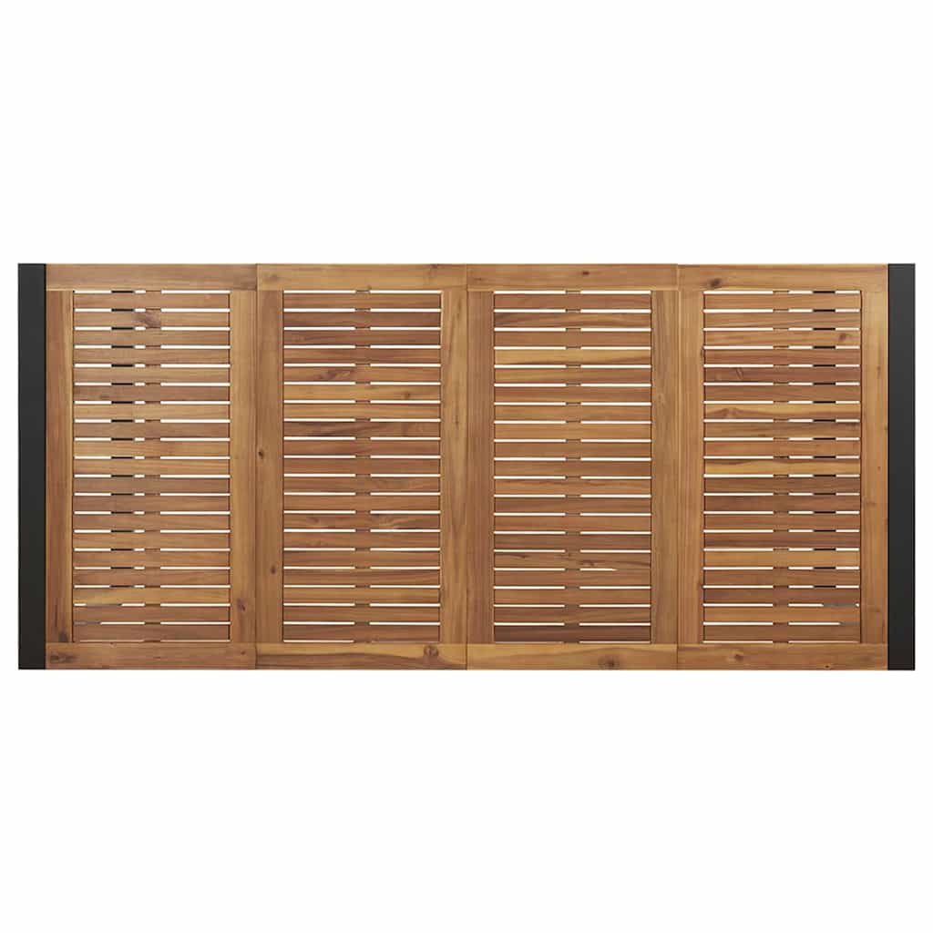 Garten Essgruppe 7 pcs Schwarz Massivholz Akazie