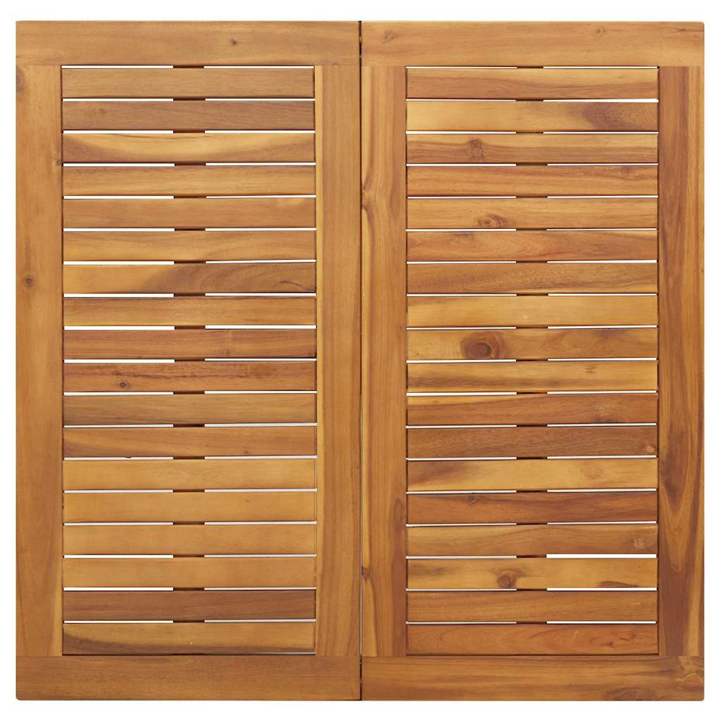 Garten Essgruppe 3 pcs Schwarz Massivholz Akazie