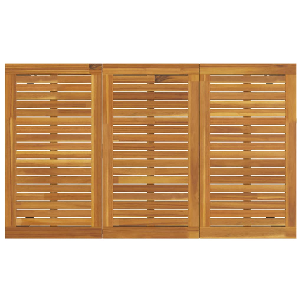 Garten Essgruppe 5 pcs Schwarz Massivholz Akazie