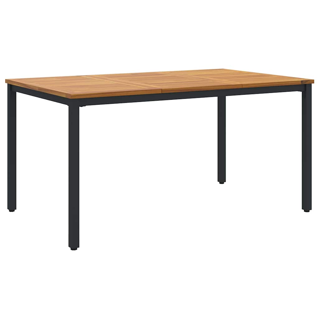 Garten Essgruppe 7 pcs Schwarz Massivholz Akazie
