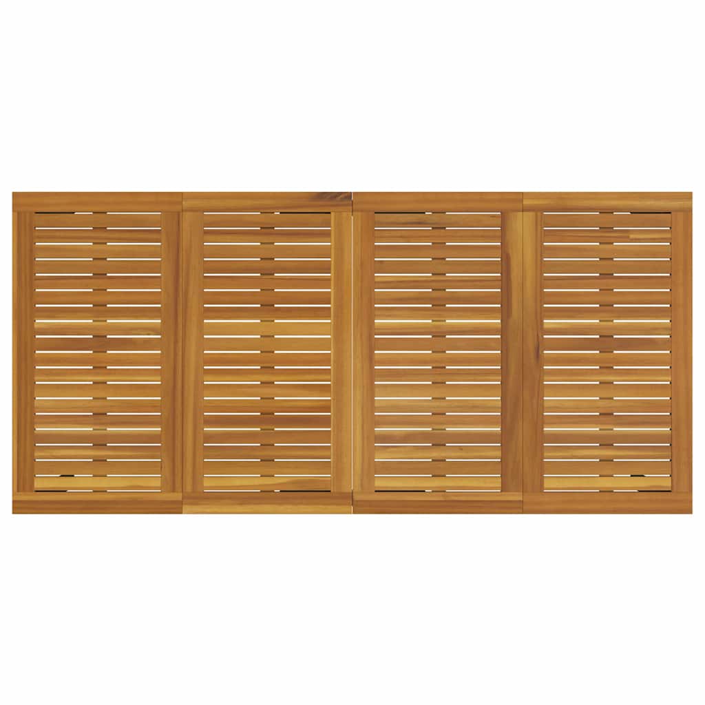 Garten Essgruppe 9 pcs Schwarz Massivholz Akazie
