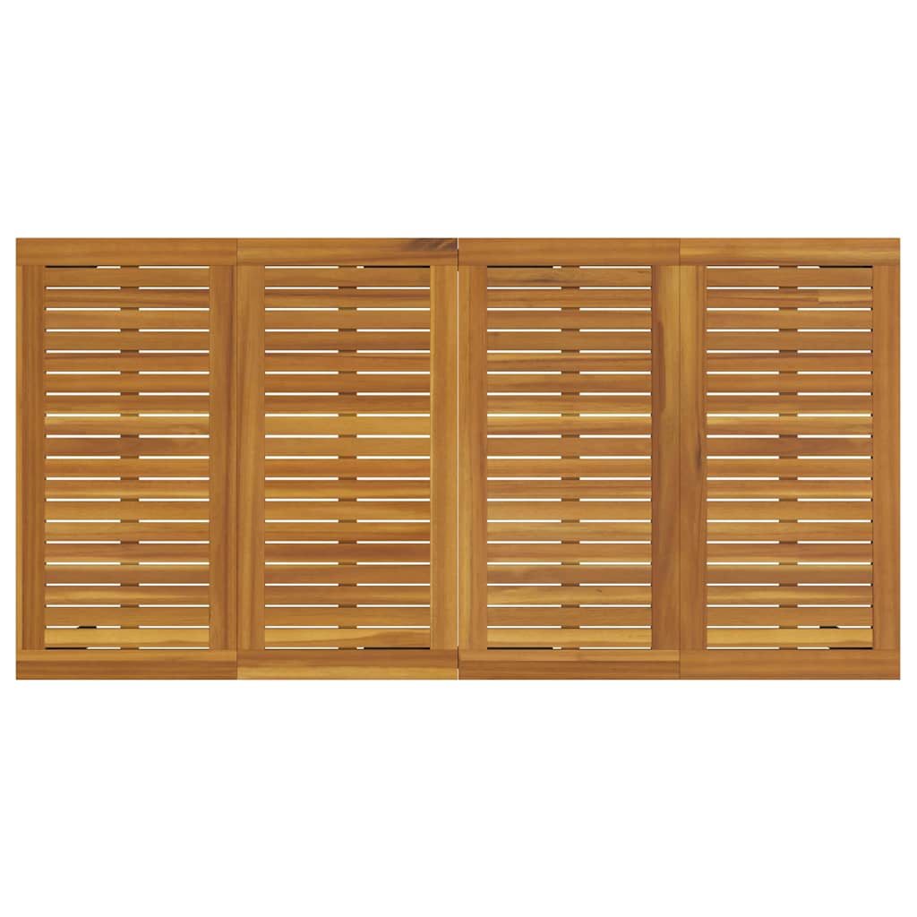 Garten Essgruppe 5 pcs Grau Massivholz Akazie