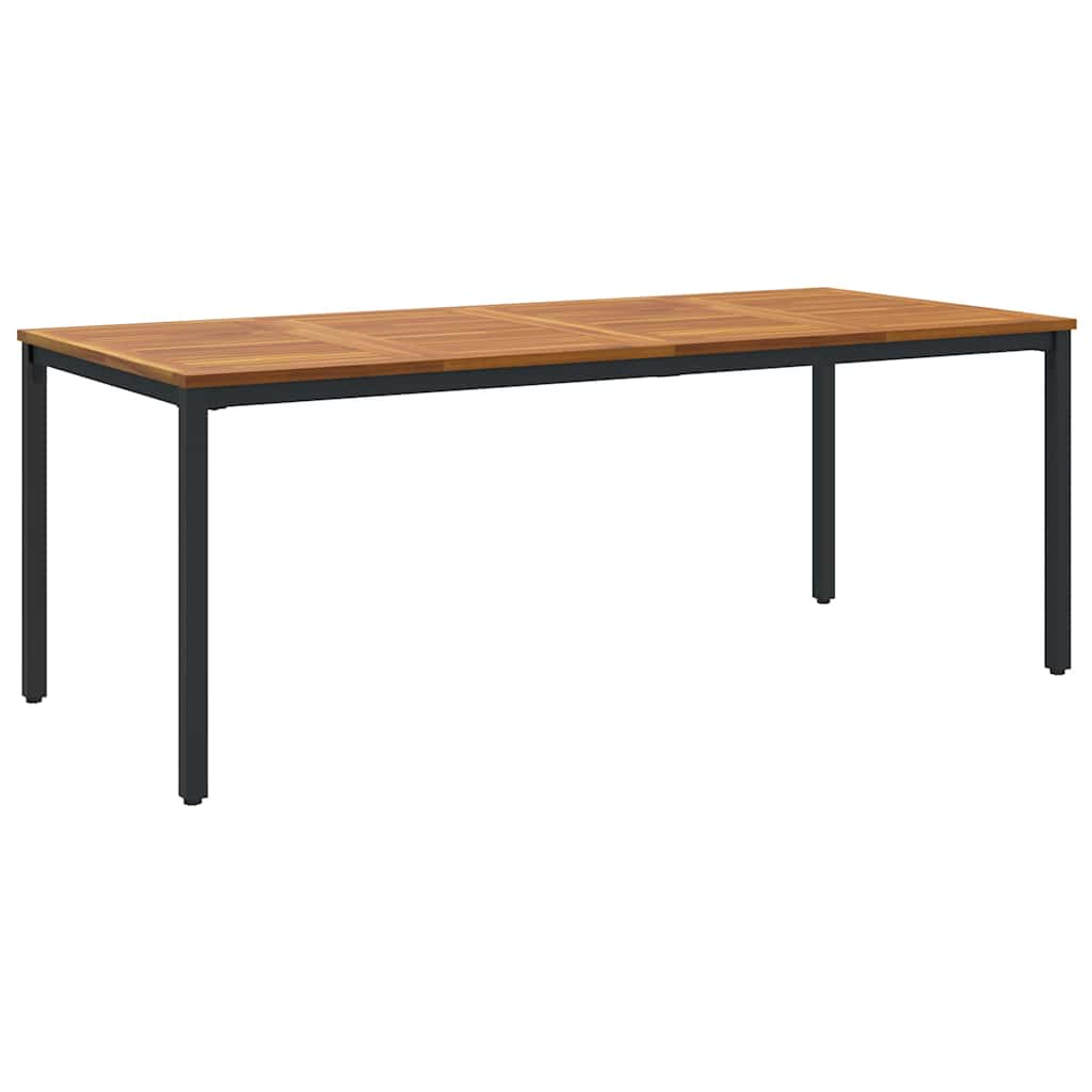 Garten Essgruppe 7 pcs Schwarz Massivholz Akazie