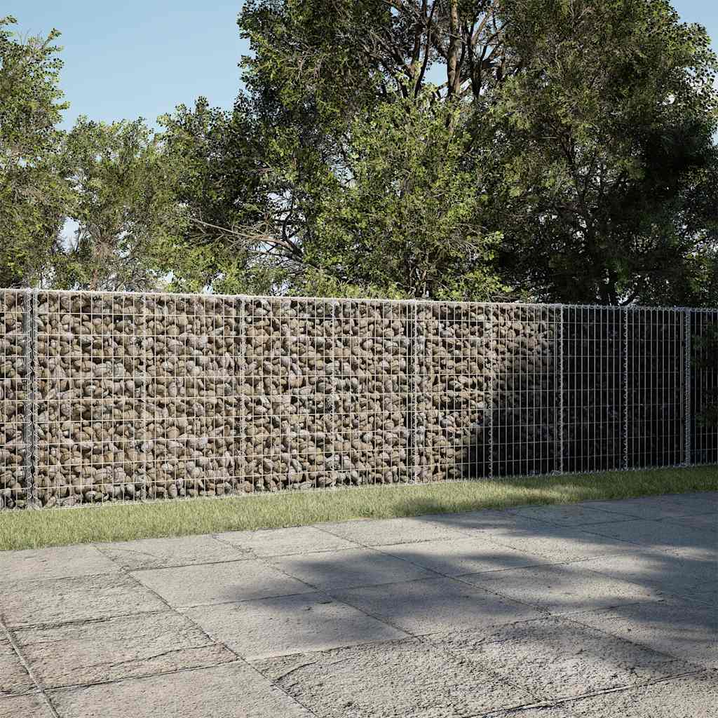 Gabione mit Deckel 850x100x100 cm Verzinktes Eisen