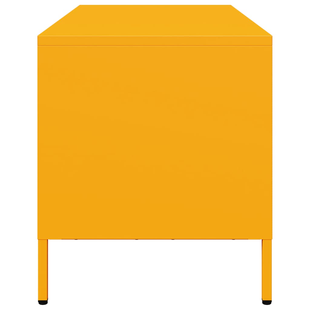 TV-Schrank Senfgelb 101,5x39x43,5 cm Kaltgewalzter Stahl