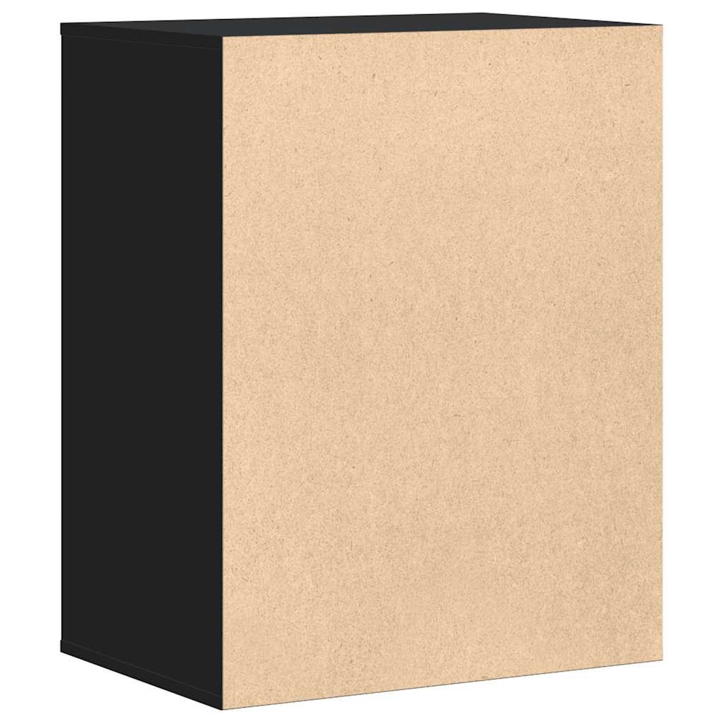 Kommode Schwarz 60x41x76 cm Holzwerkstoff