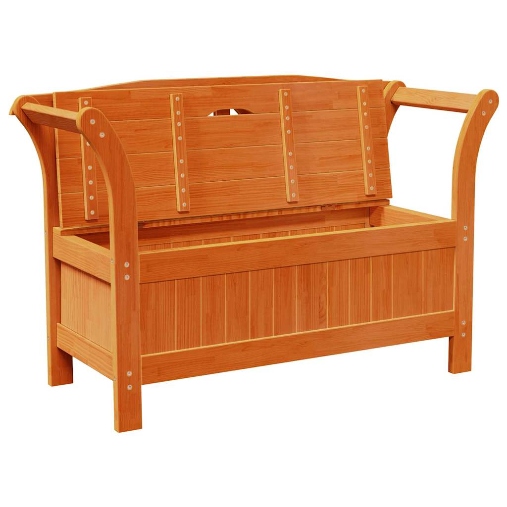 Bank Outdoor Braun 119 x 44 x 76 cm Massives Kiefernholz