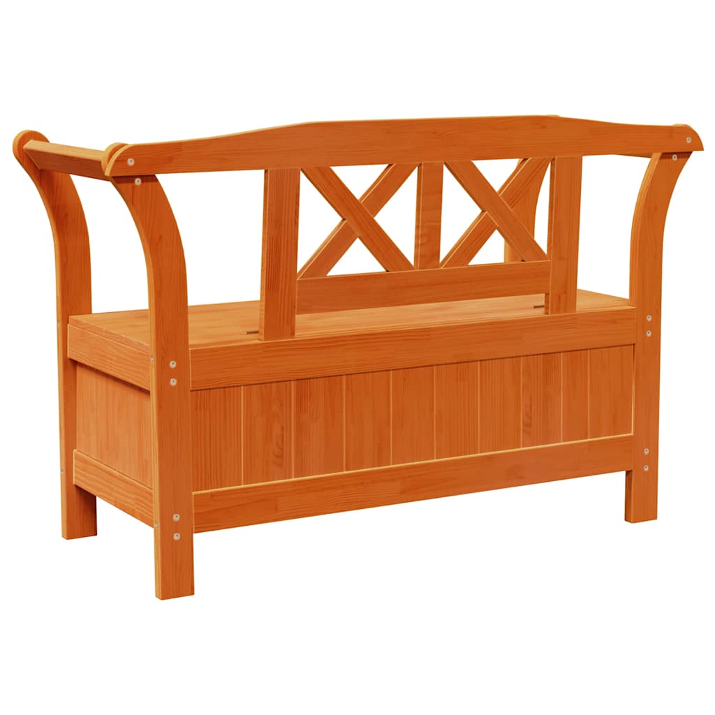 Bank Outdoor Braun 119 x 44 x 76 cm Massives Kiefernholz