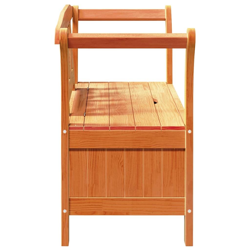 Bank Outdoor Braun 119 x 44 x 76 cm Massives Kiefernholz