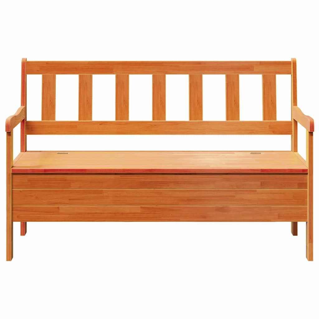 Bank Outdoor Braun 119 x 44 x 76 cm Massives Kiefernholz