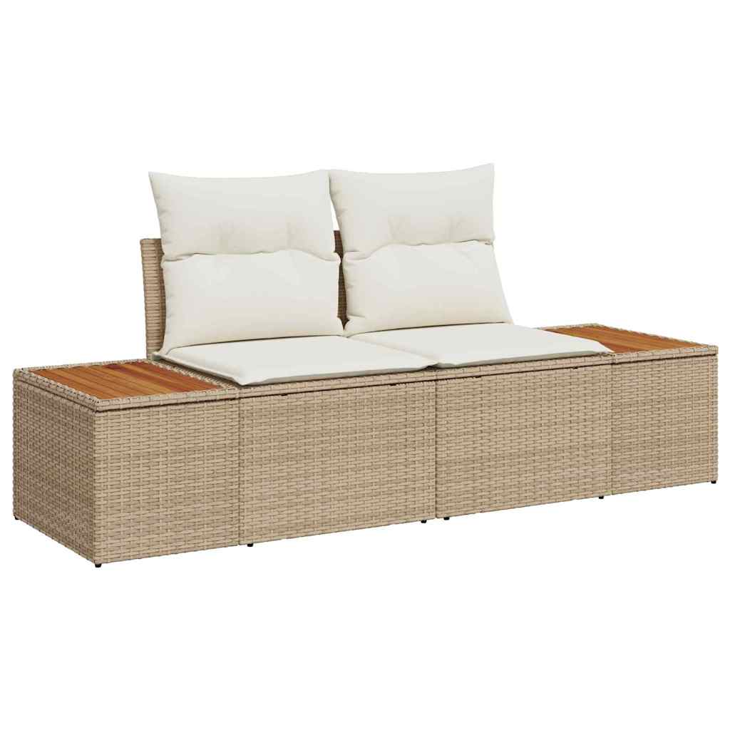 Garten Essgruppe mit Kissen 7 pcs Beige und Creme