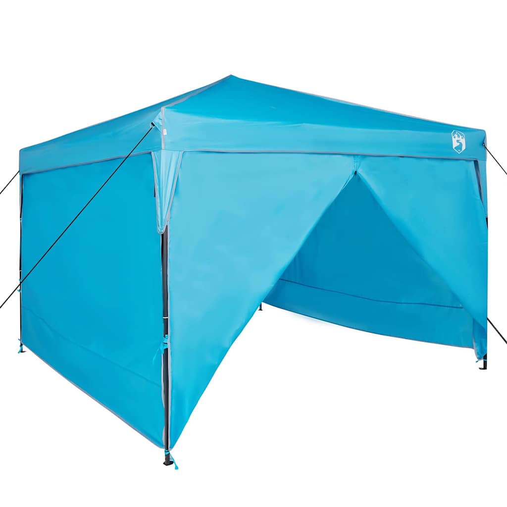 Pavillon-Zelt Blau 290 x 290 x 251 cm Stoff