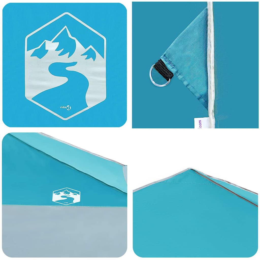 Pavillon-Zelt Blau 395 x 395 x 251 cm Stoff