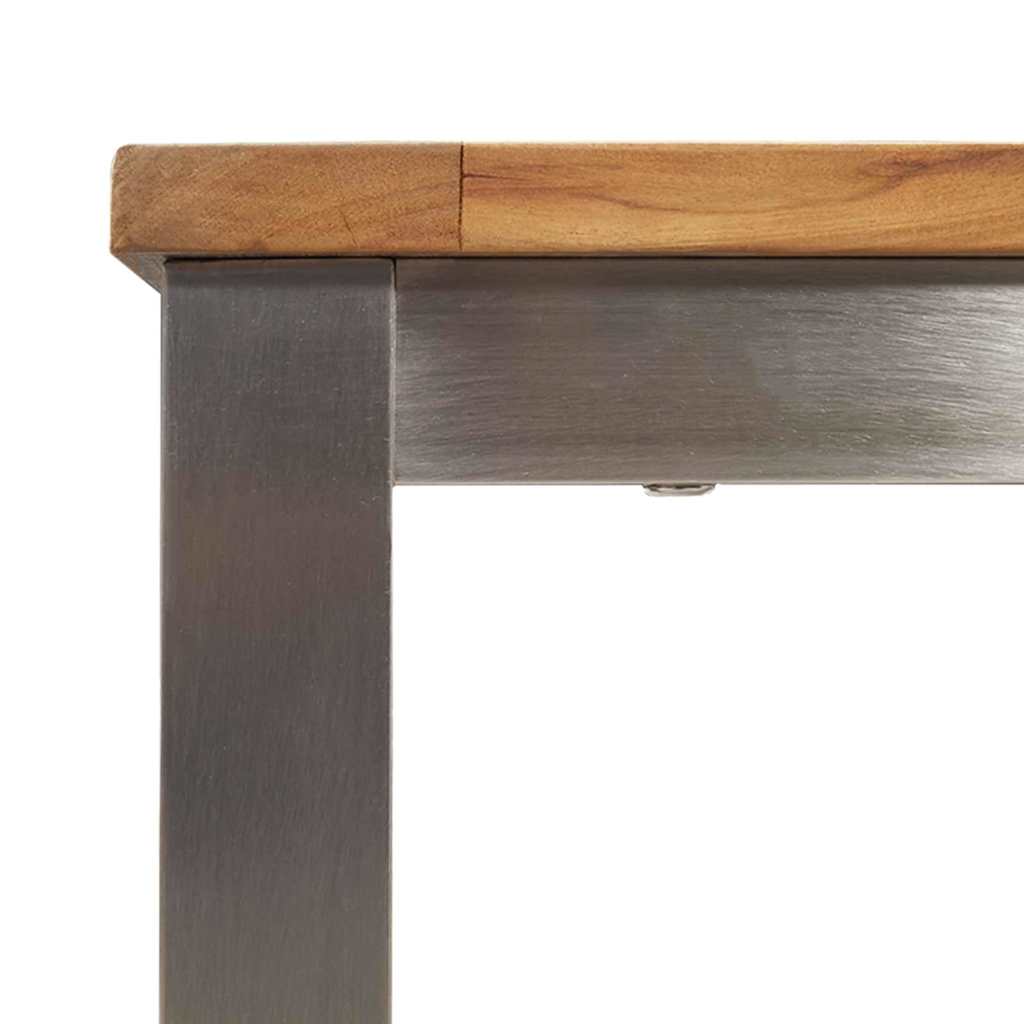Esstisch Braun 90 x 90 x 75 cm Massivholz Teak