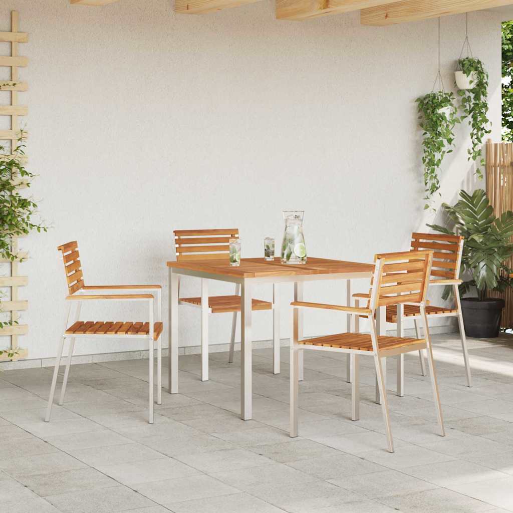Esstisch Braun 90 x 90 x 75 cm Massivholz Teak