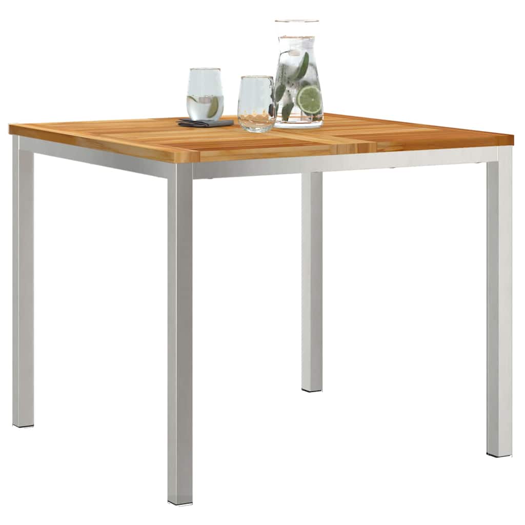 Esstisch Braun 90 x 90 x 75 cm Massivholz Teak