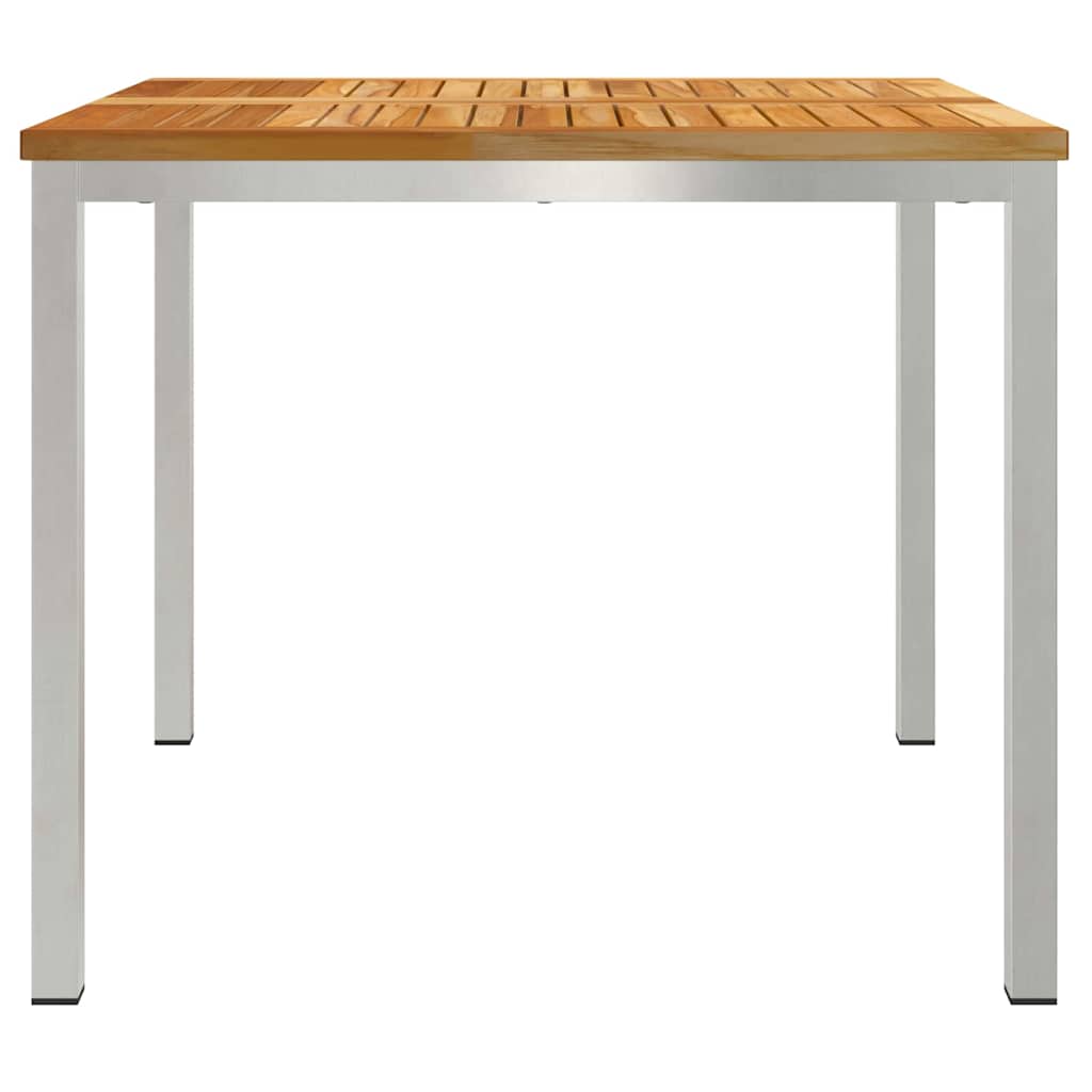 Esstisch Braun 90 x 90 x 75 cm Massivholz Teak