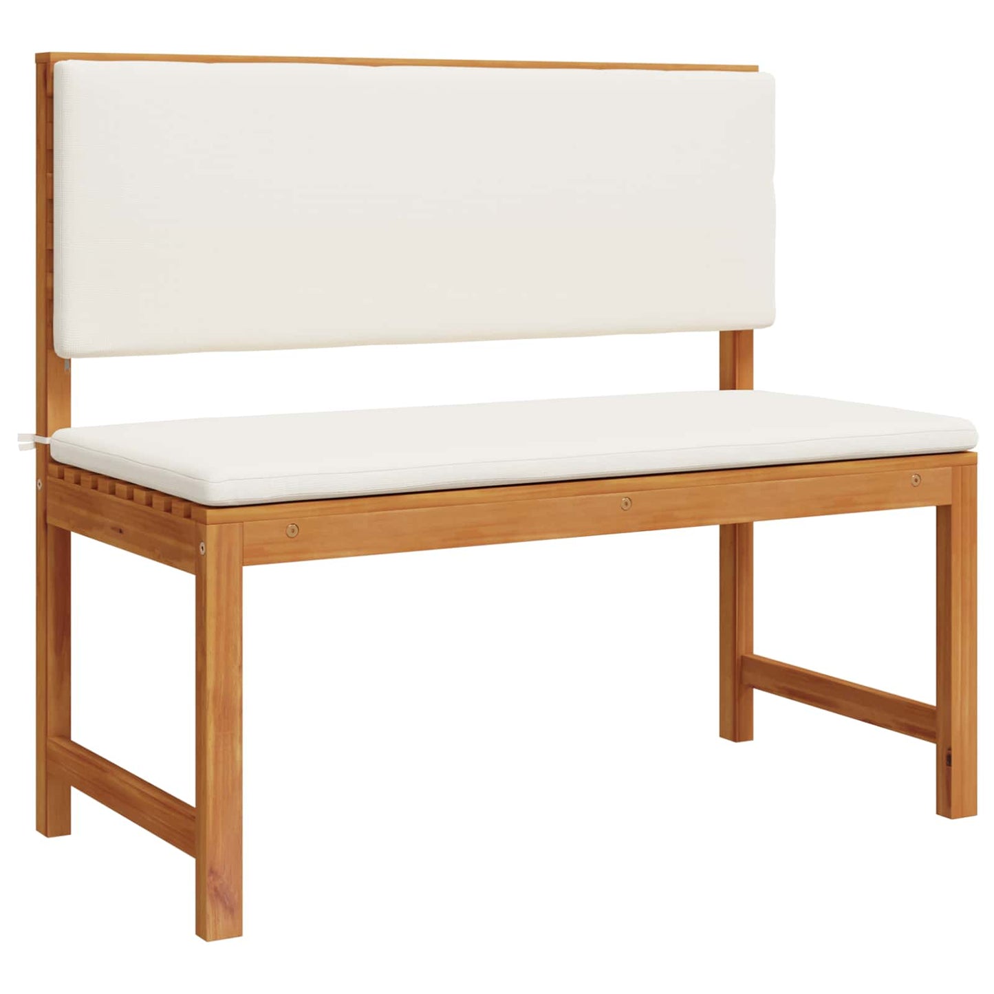 Gartenstuhl mit Kissen Braun 100 x 50 x 91cm Massivholz Akazie