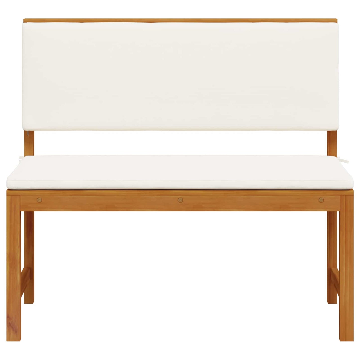 Gartenstuhl mit Kissen Braun 100 x 50 x 91cm Massivholz Akazie