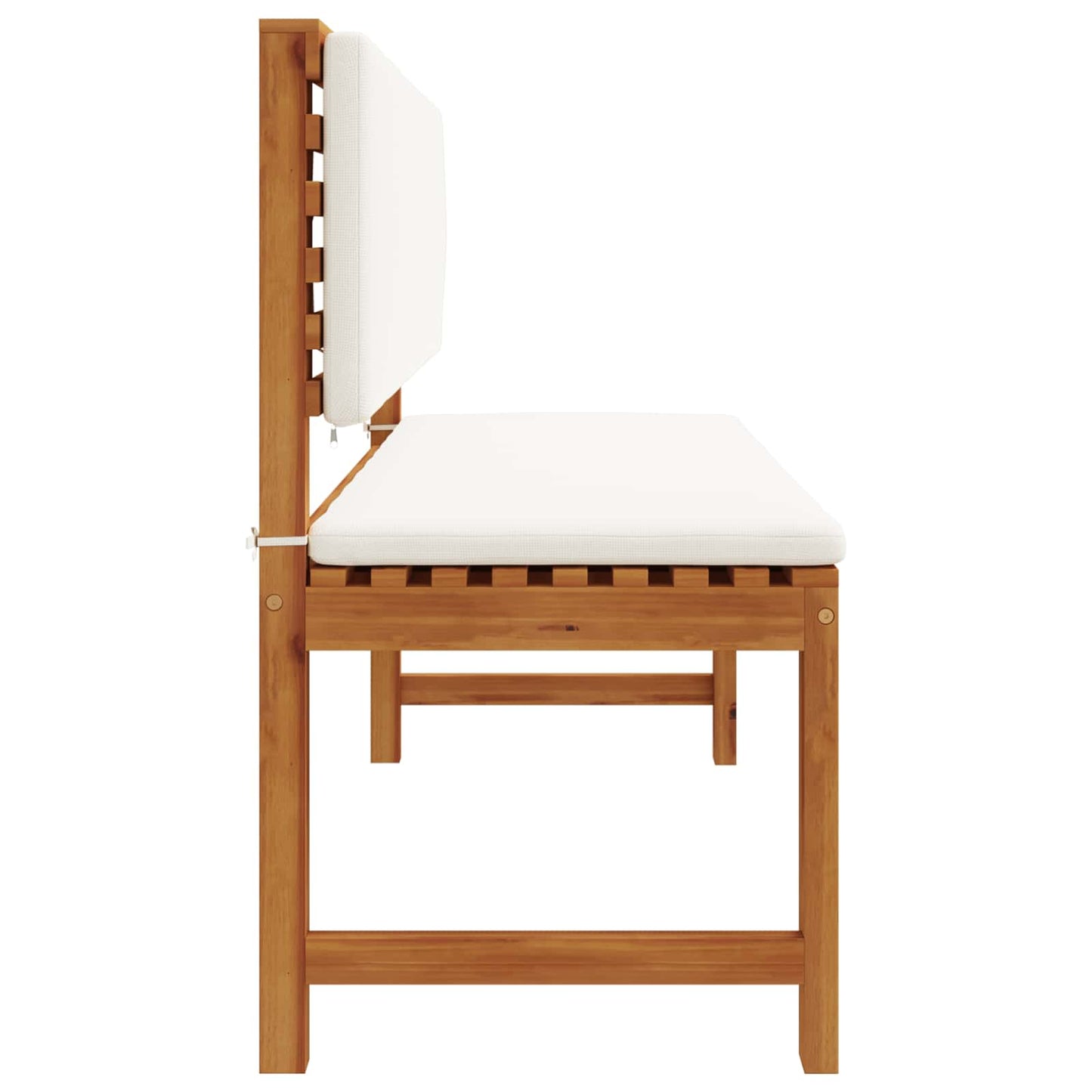 Gartenstuhl mit Kissen Braun 100 x 50 x 91cm Massivholz Akazie