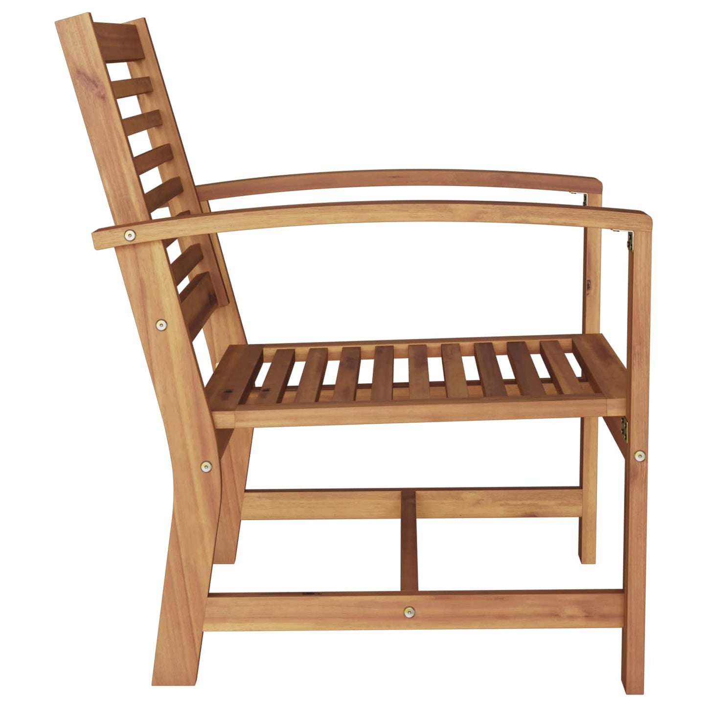 Stuhl 2 Stück Braun 65 x 60 x 76,5 cm Massivholz Teak