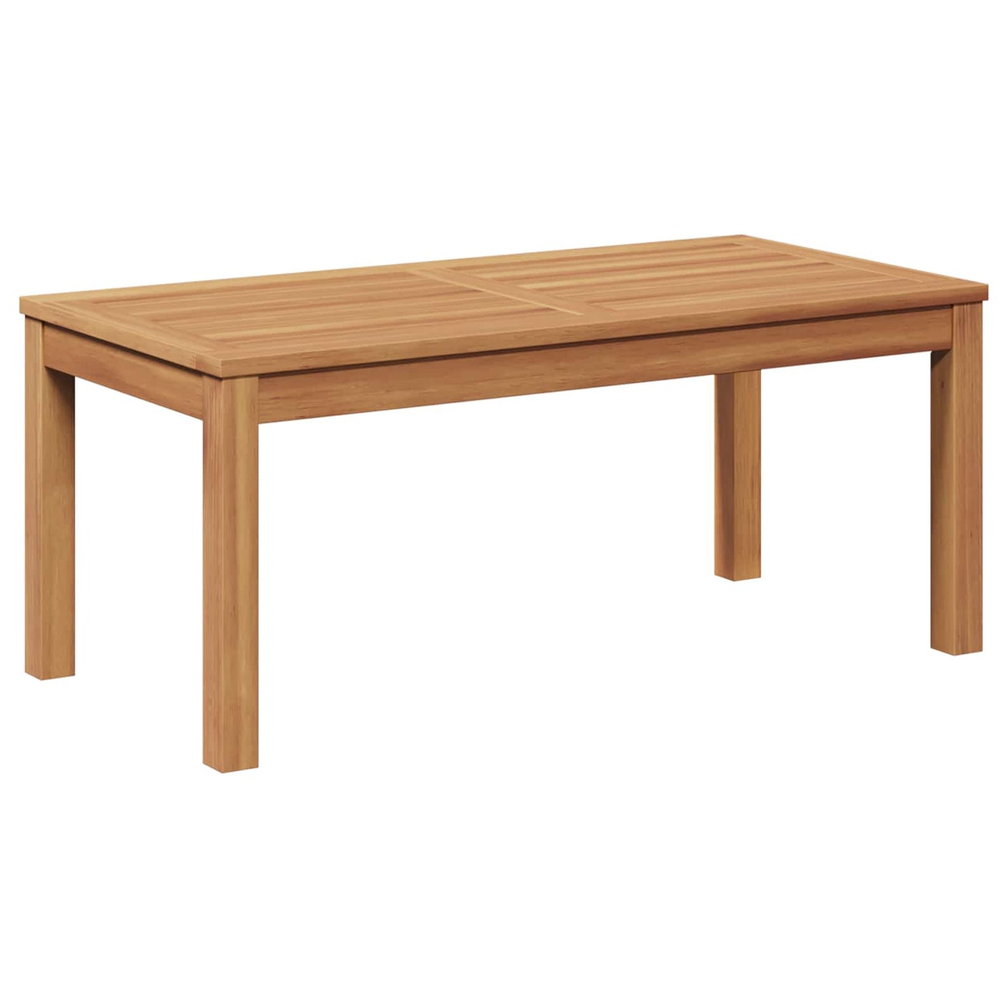 Gartenbank und Tischset 2 Stück Braun Massivholz Teak