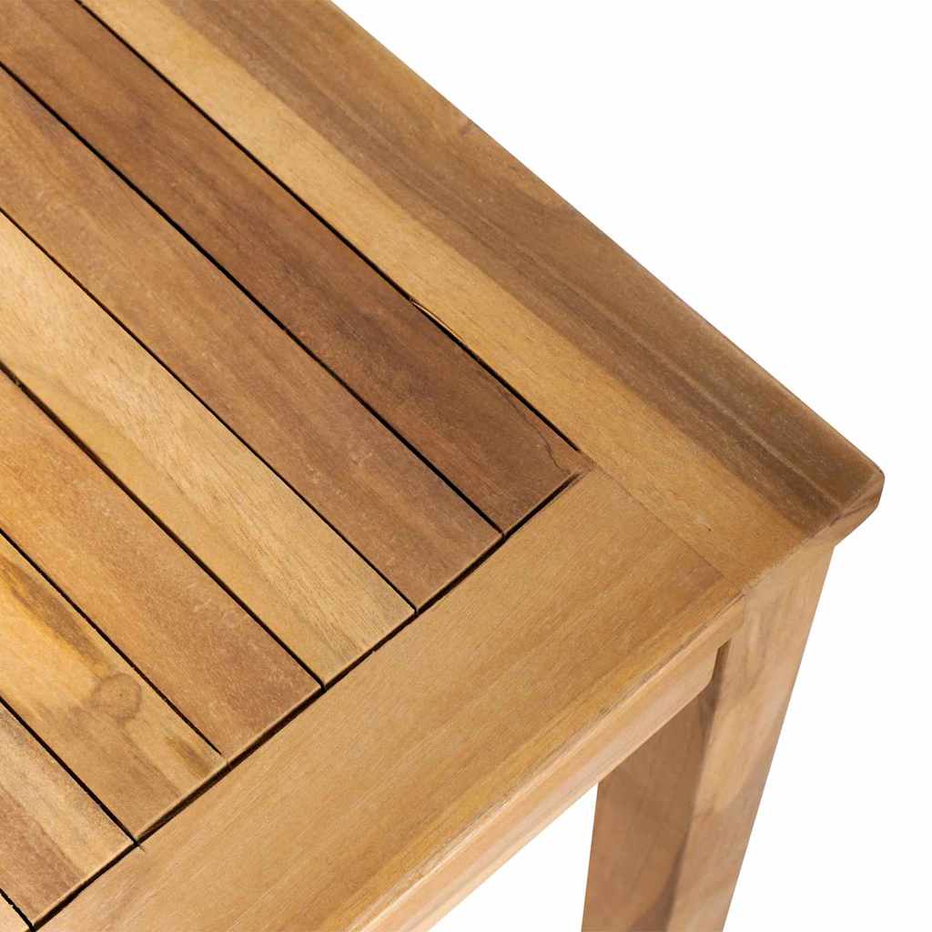 Gartenbank- und Tischset mit Polster 2 Stück Braun und Creme