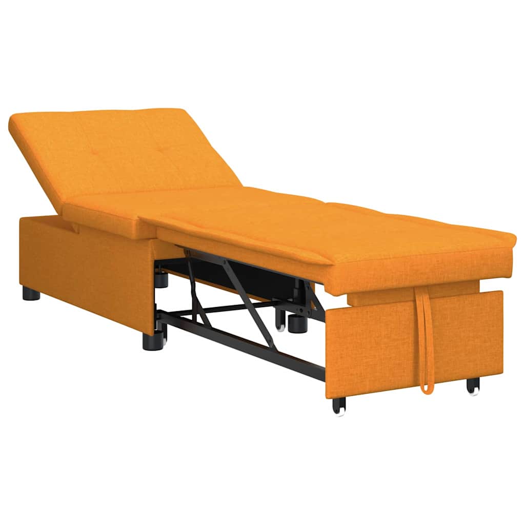 Schlafsofa Ausziehbar Dunkelgelb 194 x 50 x 82 cm Stoff