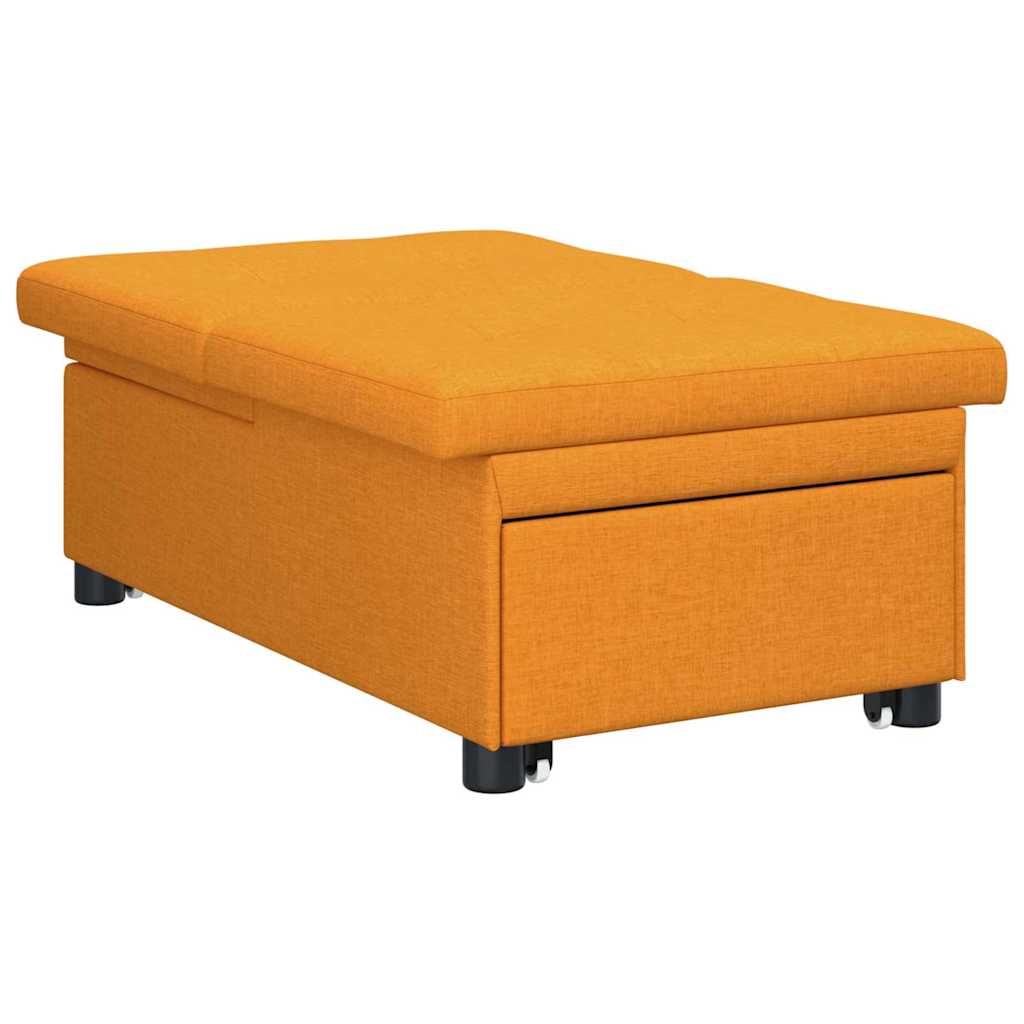 Schlafsofa Ausziehbar Dunkelgelb 194 x 50 x 82 cm Stoff