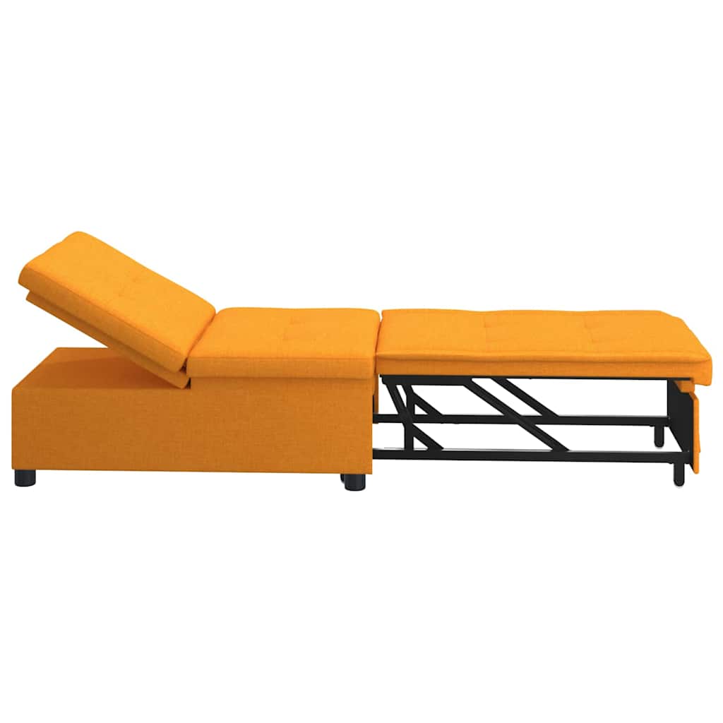 Schlafsofa Ausziehbar Dunkelgelb 194 x 50 x 82 cm Stoff