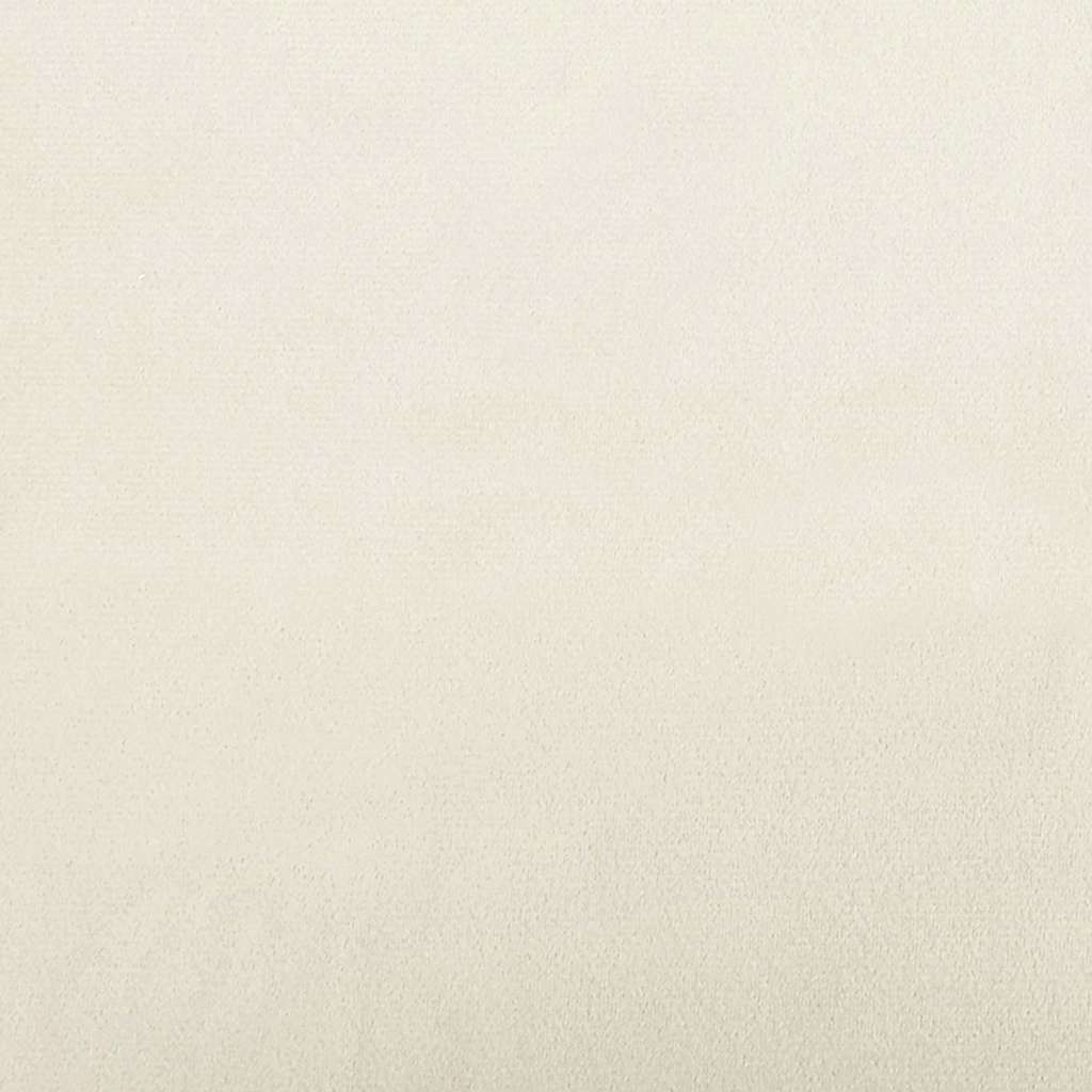 Schlafsofa Creme 194 x 67 x 82 cm Samt