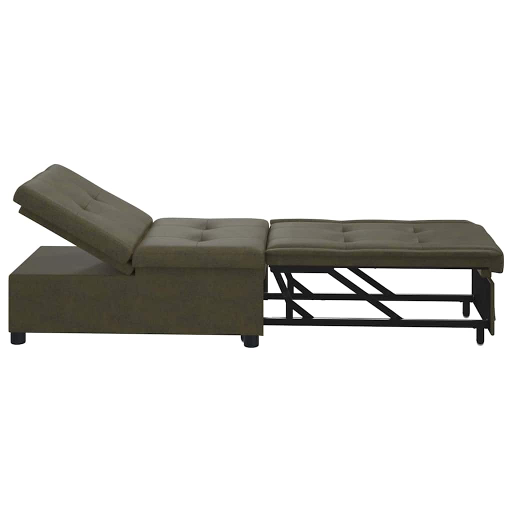 Schlafsofa Olivegrün 194 x 67 x 82 cm Huahua Stoff