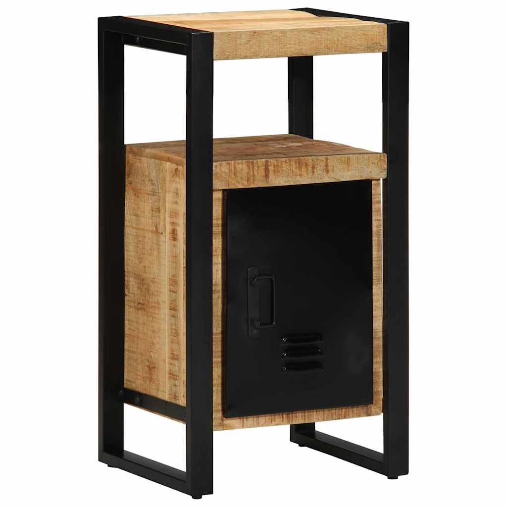 Badezimmermöbel-Set 3 pcs Braun und Schwarz Massivholz Mango