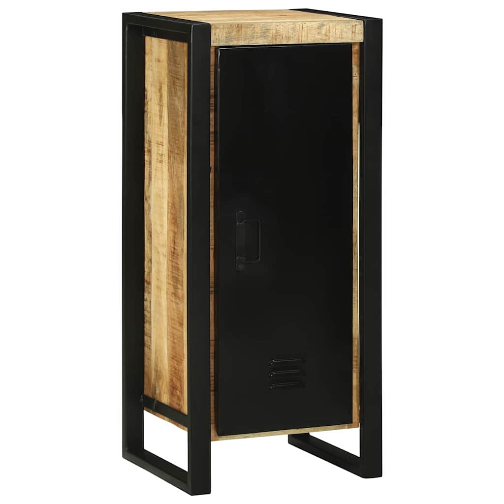 Badezimmermöbel-Set 3 pcs Braun und Schwarz Massivholz Mango