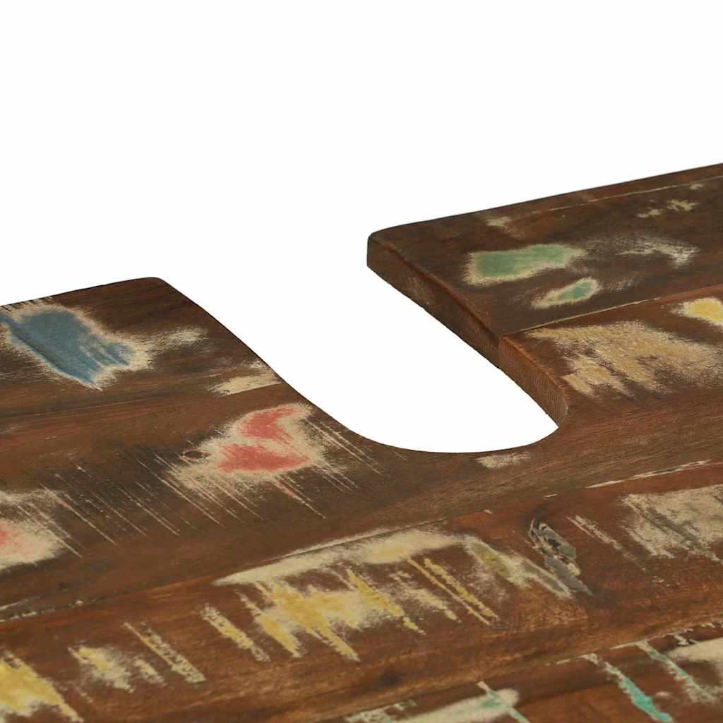 Badezimmermöbel-Set mit Regal 4 pcs Massives upgecyceltes Holz