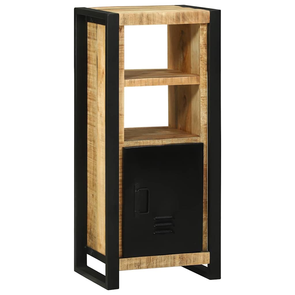 Badezimmermöbel-Set 4 pcs Braun und Schwarz Massivholz Mango