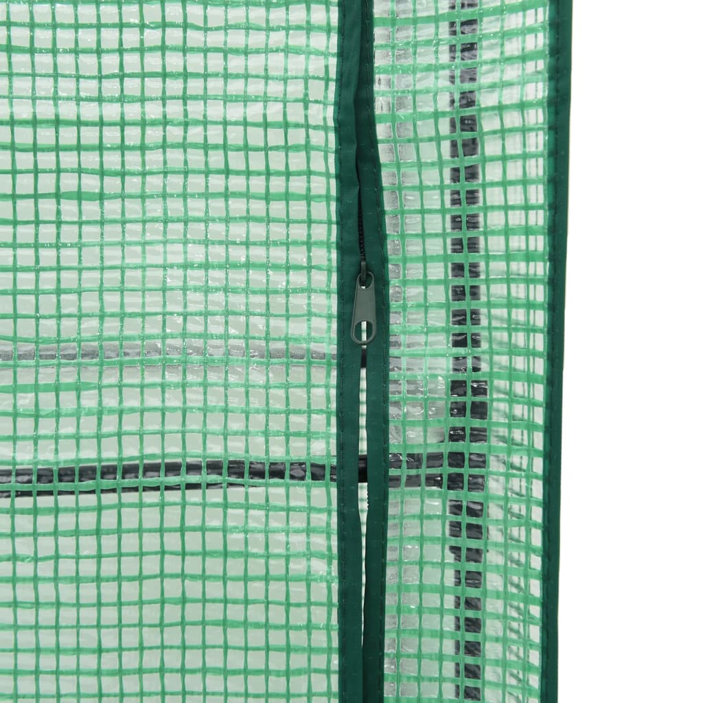 Hochbeet mit Gewächshausabdeckung Rattanoptik 160x40x153 cm
