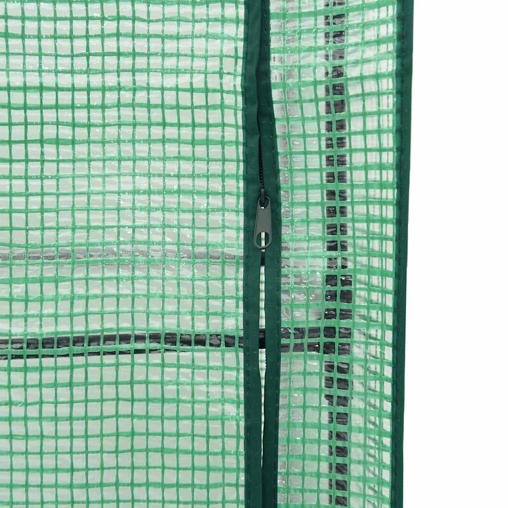 Hochbeet mit Gewächshausabdeckung Rattanoptik 160x40x153 cm