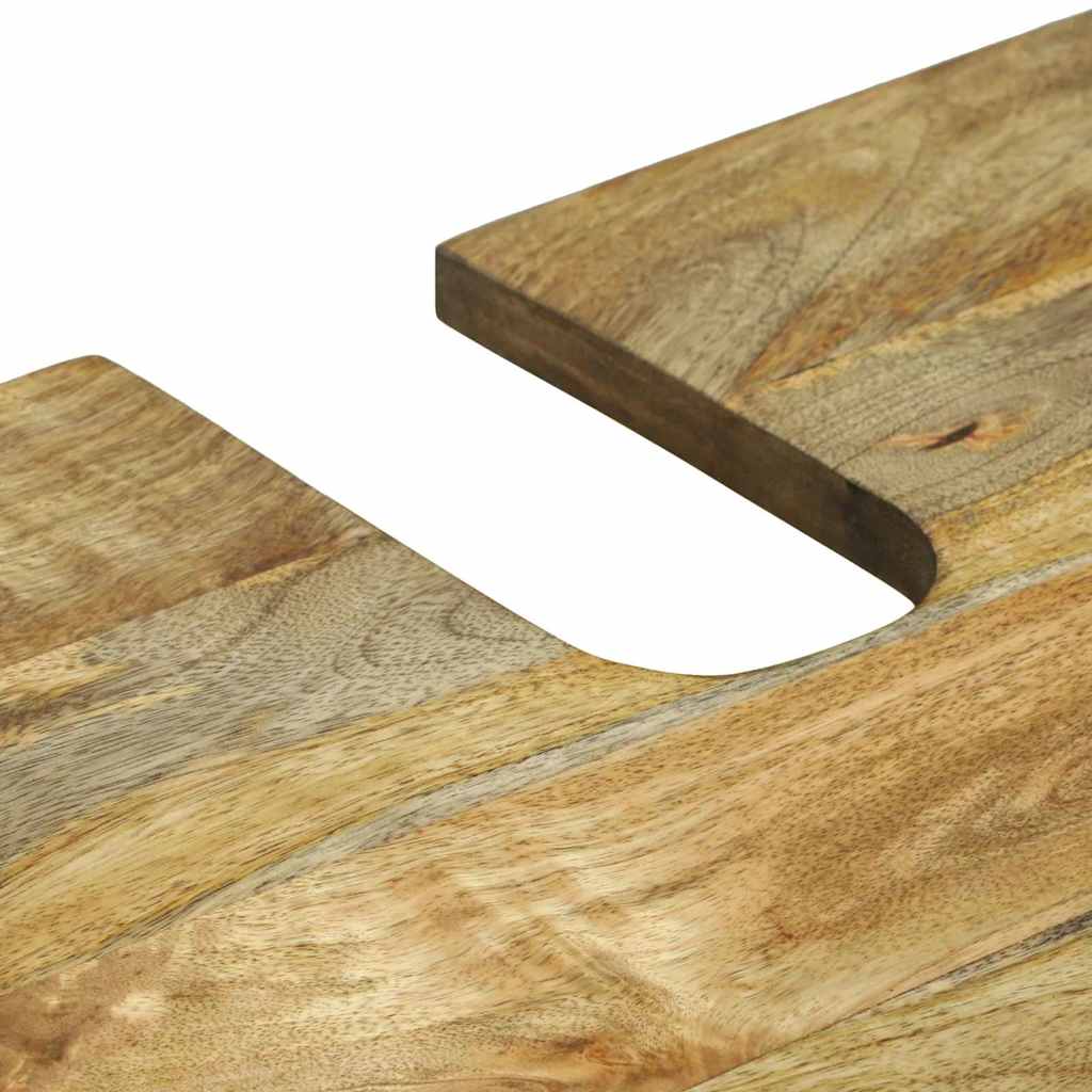 Badezimmermöbel-Set mit Regal mit Tür 2 pcs Braun Holzwerkstoff