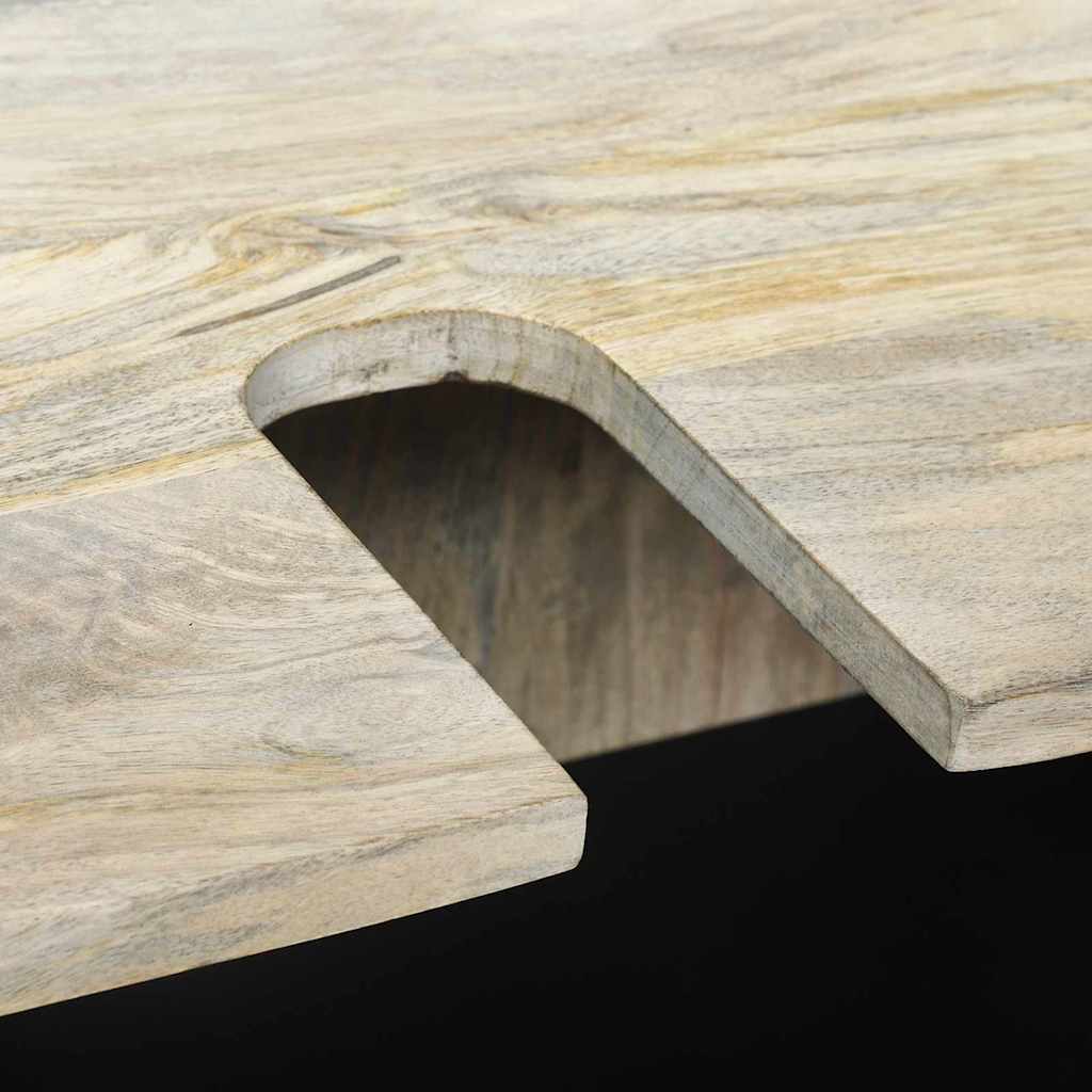 Badezimmermöbel-Set mit Regal mit Tür 2 pcs Weiß Holzwerkstoff