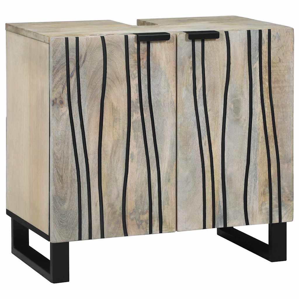Badezimmermöbel-Set mit Regal mit Tür 2 pcs Weiß Holzwerkstoff