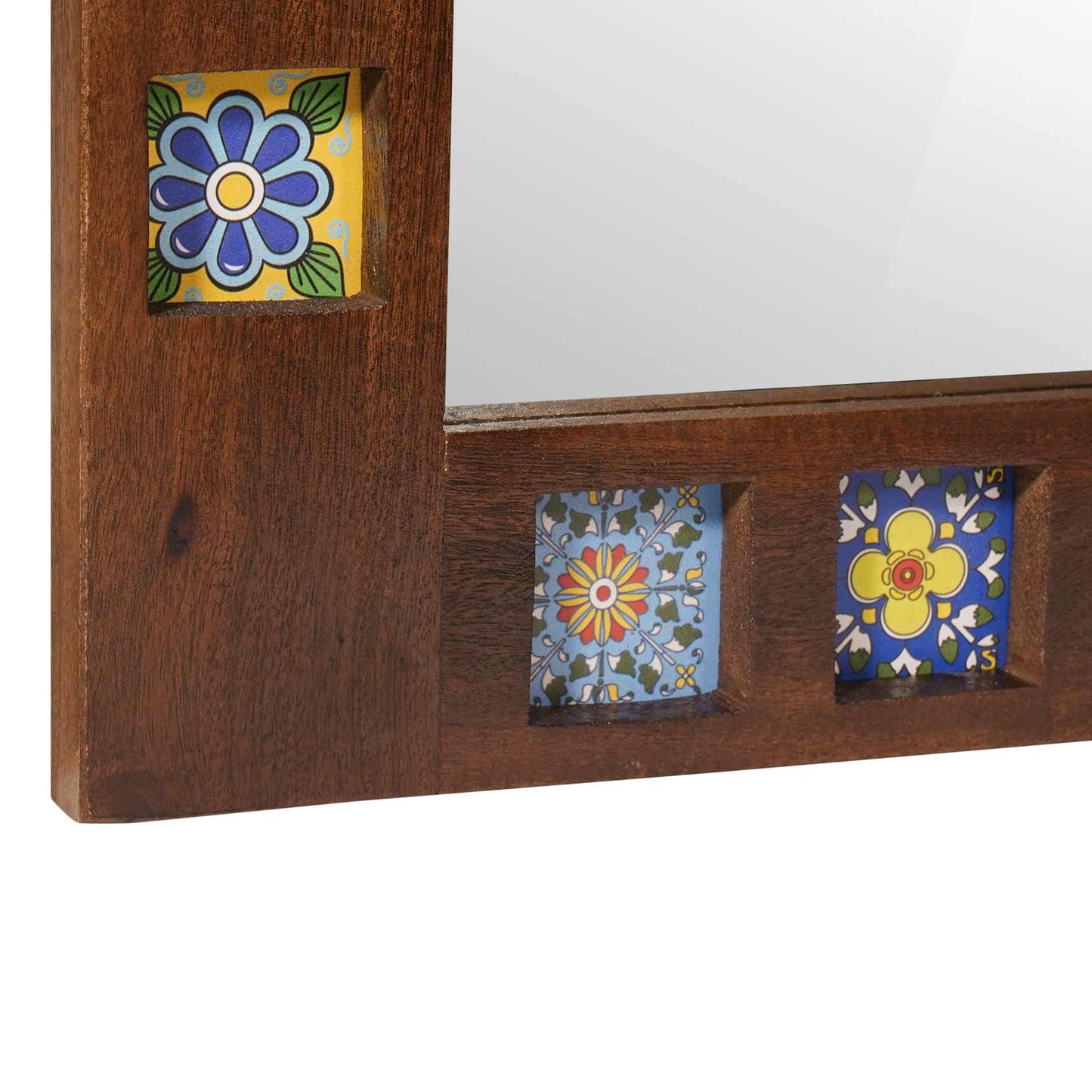 Badezimmermöbel-Set Wandmontiert 2 pcs Walnuss Massivholz Mango