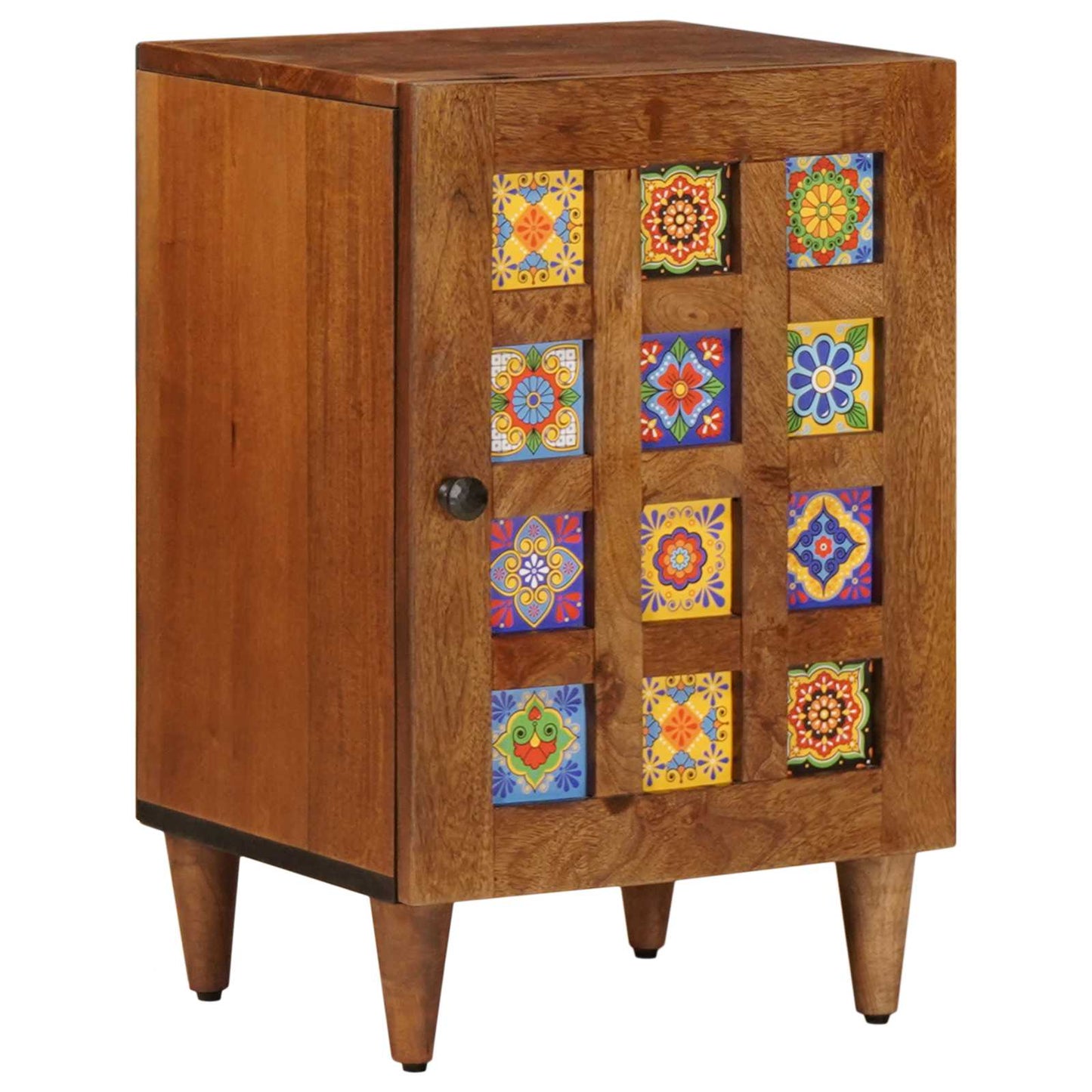 Badezimmermöbel-Set mit Regal 5 pcs Walnuss Massivholz Mango