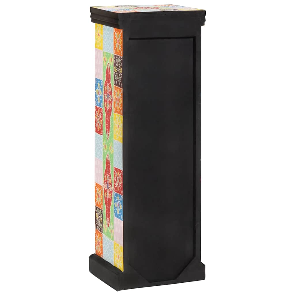 Kommode mit Tür Mehrfarbig 30 x 30 x 90 cm Massivholz Mango