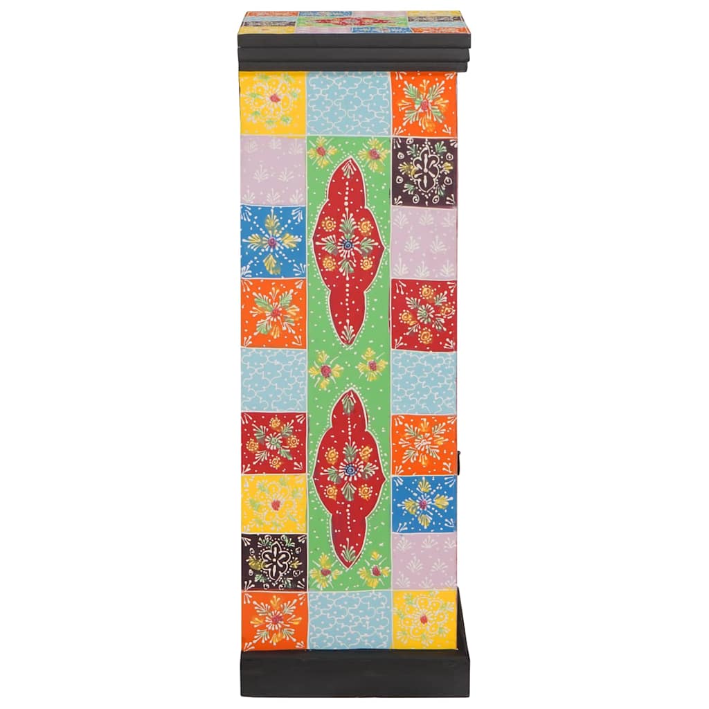 Kommode mit Tür Mehrfarbig 30 x 30 x 90 cm Massivholz Mango