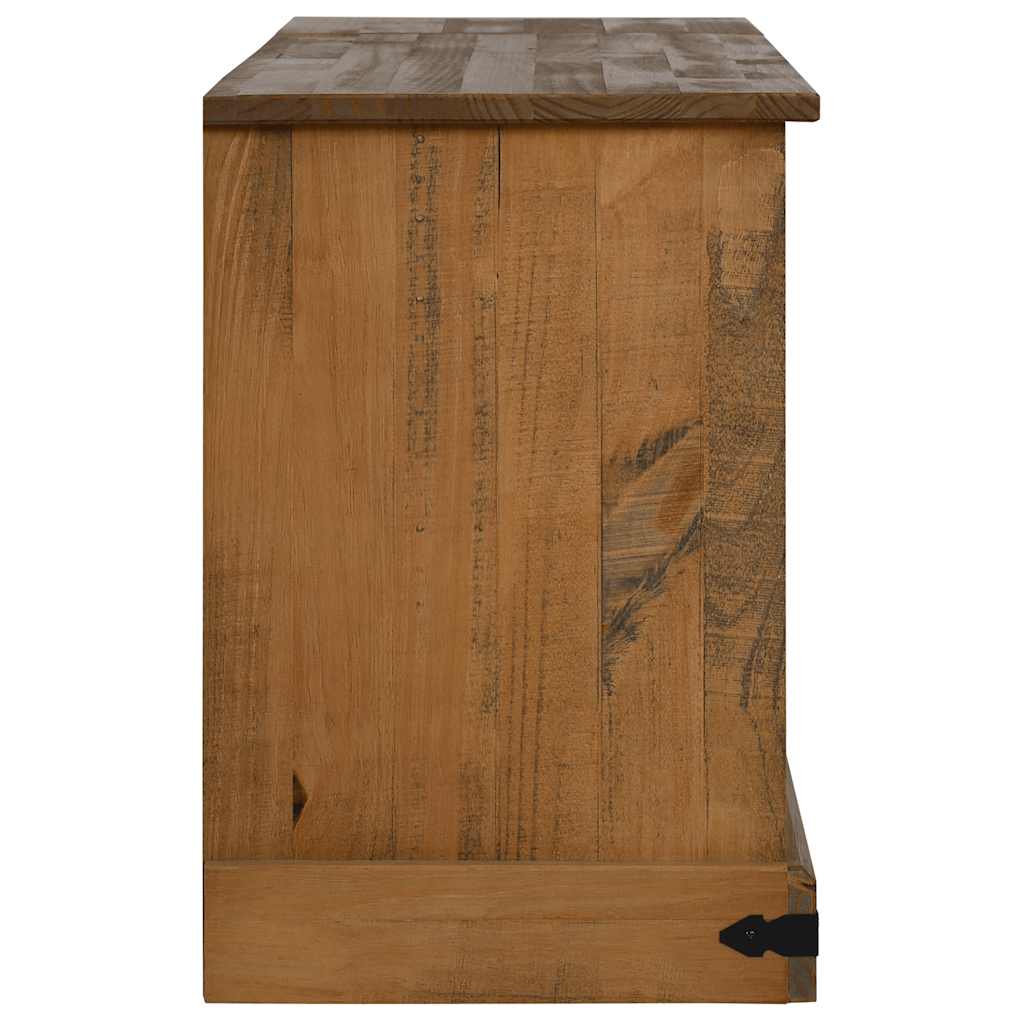 TV-Schrank HALDEN 2 Schiebetüren 150x40x60 cm Massivholz