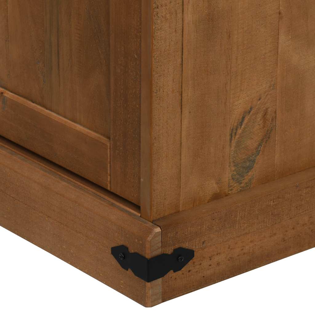 TV-Schrank HALDEN 2 Schiebetüren 150x40x60 cm Massivholz